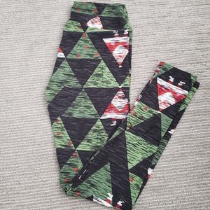 Lularoe Christmas leggings os